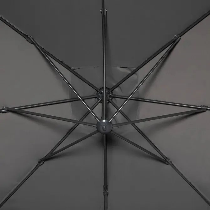 Градински чадър със странична стойка Hesperide Cayo, 3x3 m - Пшеница