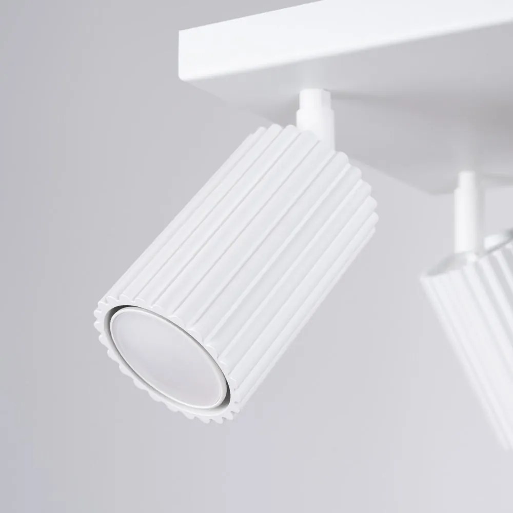 Бял прожектор 25x25 cm Gleam – Sollux