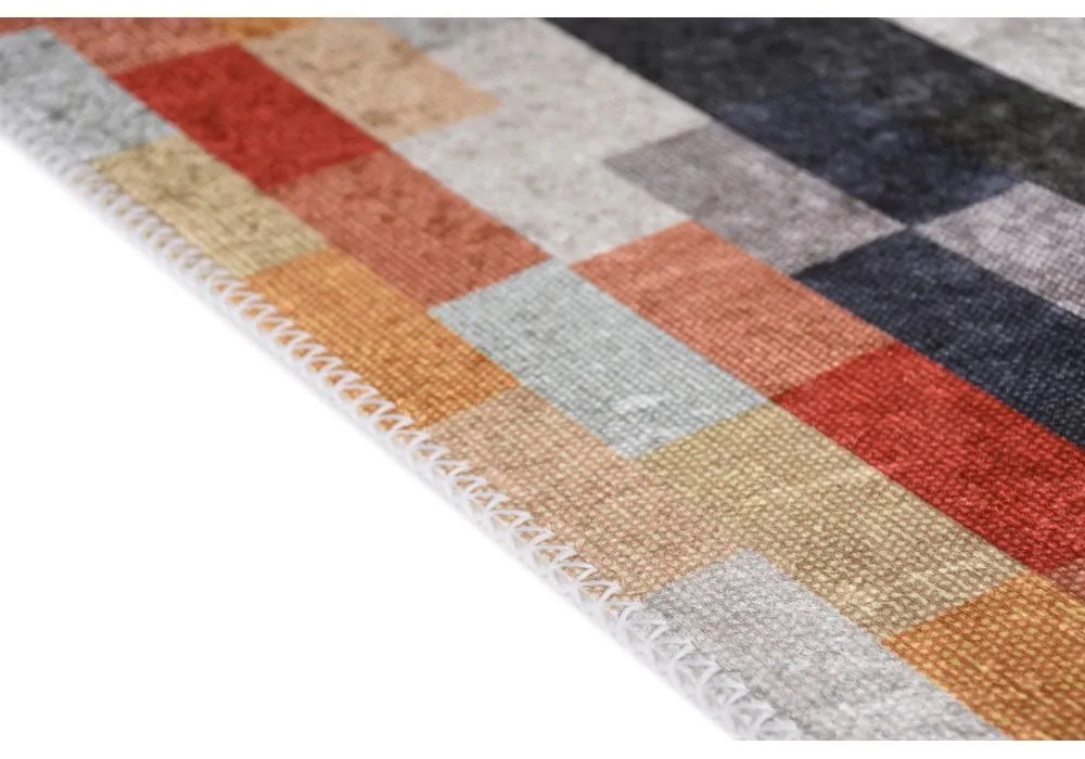 Оранжево-сив килим подходящ за пране 120x180 cm Blocks of Fun – Vitaus