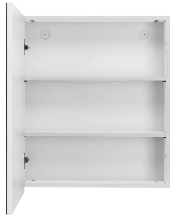 Бял стенен шкаф за баня с огледало , 60 x 70 cm Wisla - Støraa