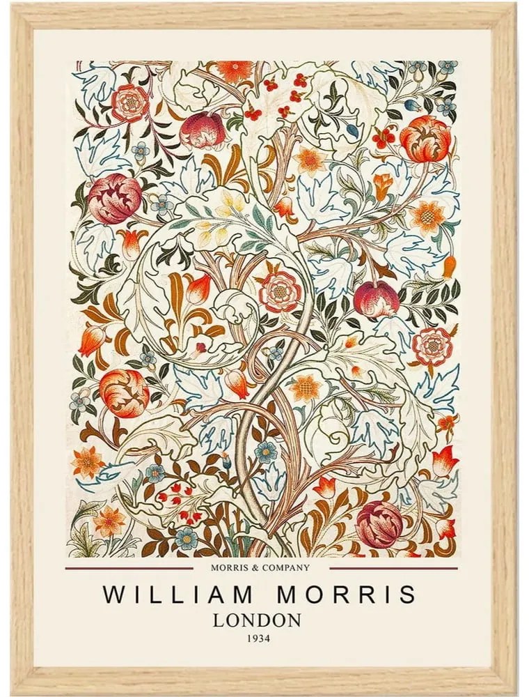 Плакат в рамка 35x45 cm William Morris - Wallity