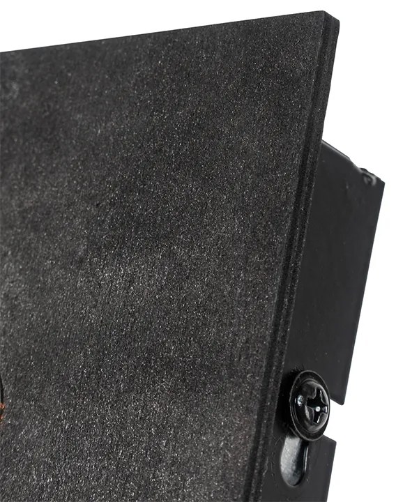 Индустриална стенна лампа черна регулируема - Fotu