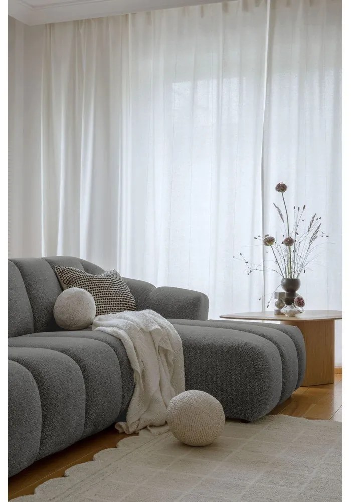 Сив ъглов диван (десен ъгъл) Shell – Miuform