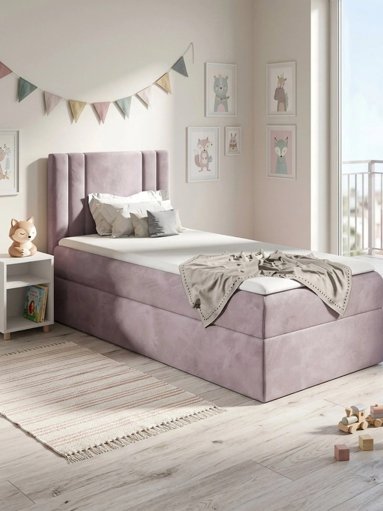 Тапицирано легло Carmen Mini-Roz-80 x 200-Aristera