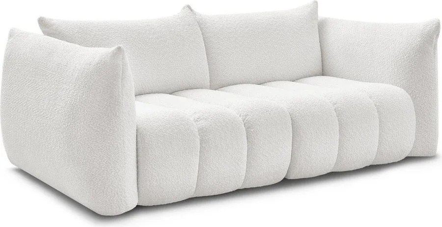 Бял диван от прежда с примки от букле 234 cm Azra – Bobochic Paris