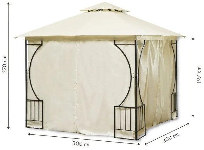 Градинска палатка 3 x 3 м