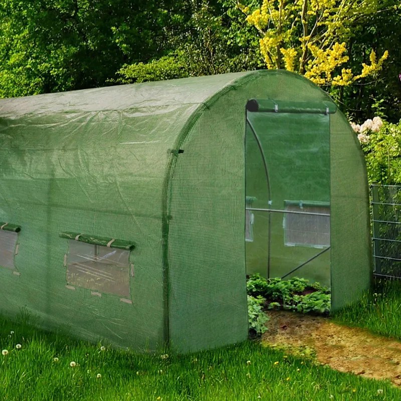Качествен градински полиетиленов оранжерия 3 х 8 м
