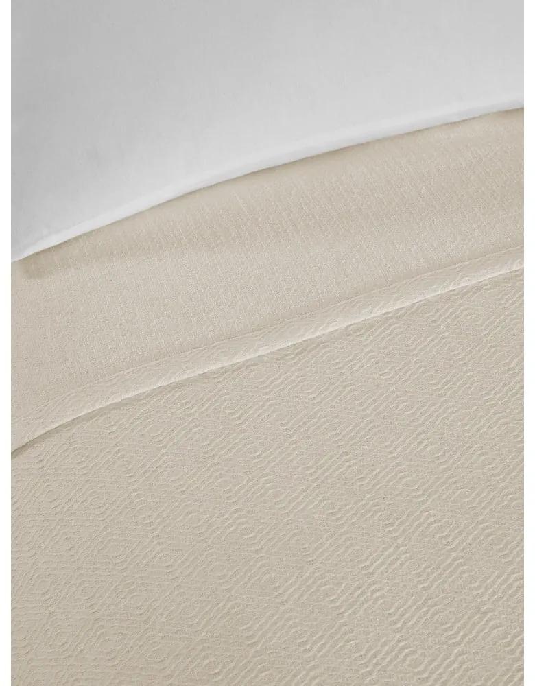 Кремава памучна покривка за двойно легло 200x230 cm Serenity - Mijolnir