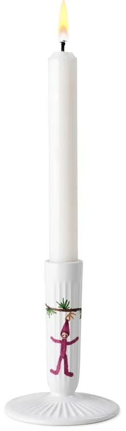 Бял керамичен коледен свещник, височина 12 cm Hammershøi - Kähler Design