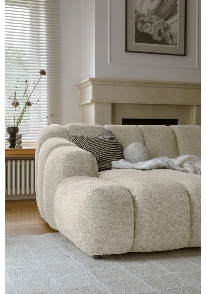 Бежов ъглов диван (ляв ъгъл) Shell – Miuform