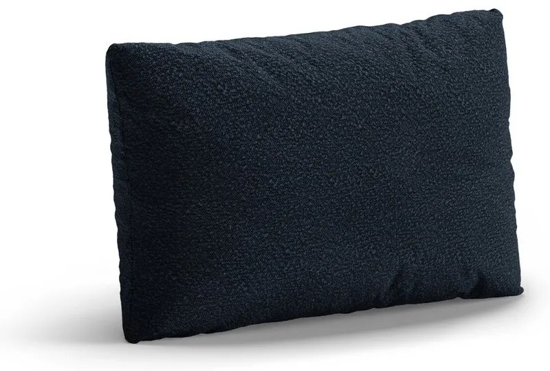 Тъмносиня възглавница за диван от букле Poppy – Micadoni