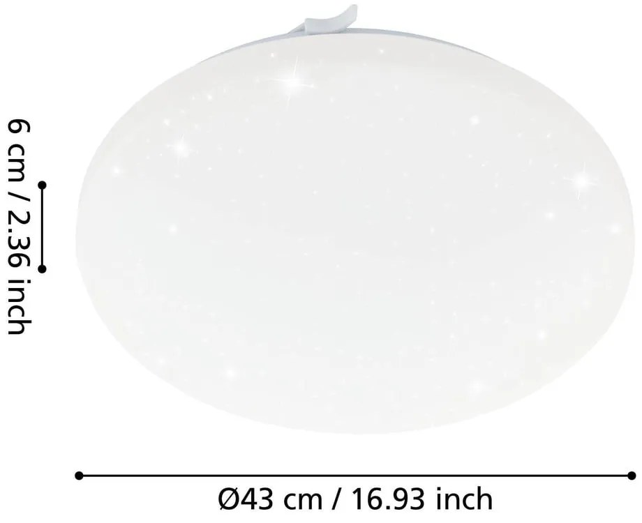 Бяло LED осветително тяло за таван FRANIA-S – EGLO