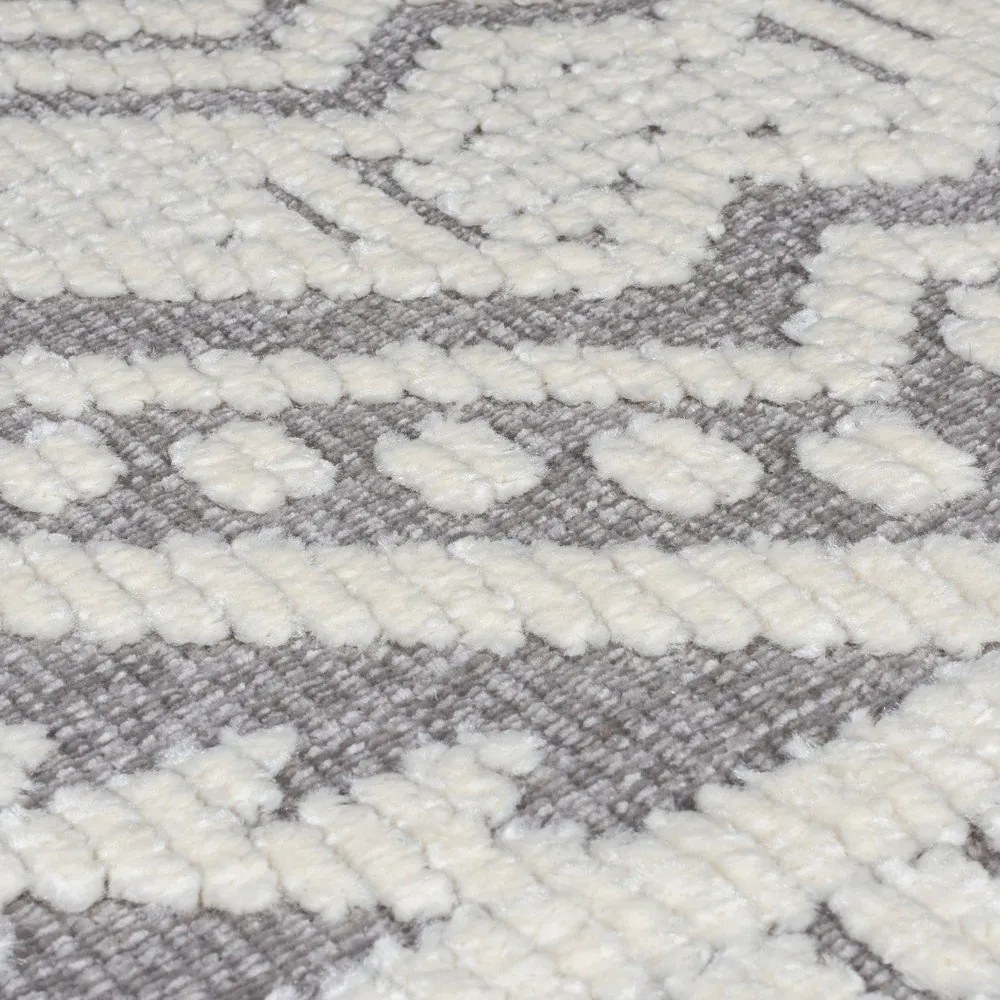 Сива пътека от шенил подходяща за пране 60x240 cm Jaipur – Flair Rugs