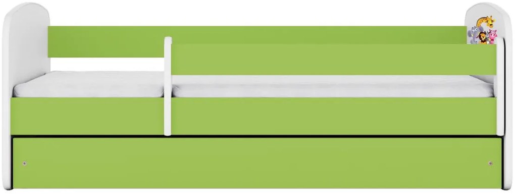 Детско легло Babydreams Cartoon-Prasino-140 x 70-Zoo
