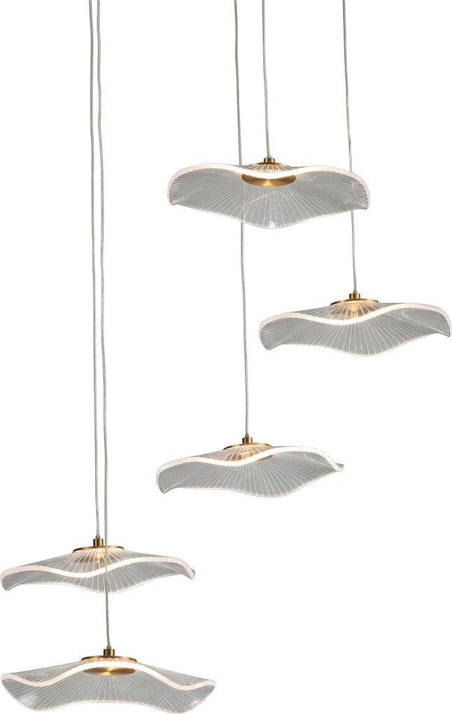 Висяща таванна лампа LED Nimfea 5-лампи