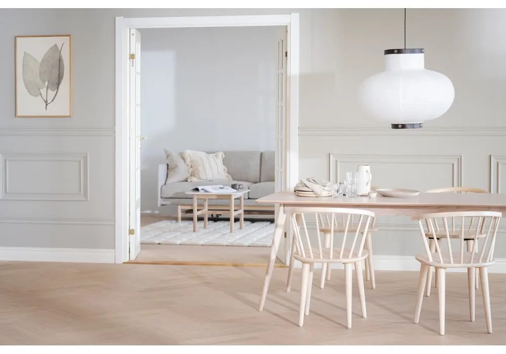 Сгъваема маса за хранене с плот от дъб 190x90 cm Yumi - Rowico