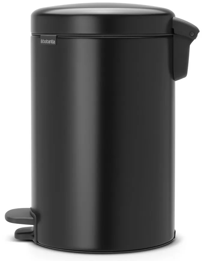 Матово черно стоманено кошче за боклук с педал 12 l NewIcon – Brabantia