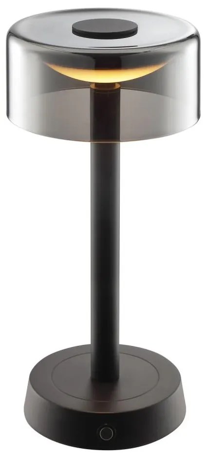 Brilliant - LED димируема презареждаема сензорна настолна лампа RAZOR LED/2,5W/5V 2700K IP44 черна