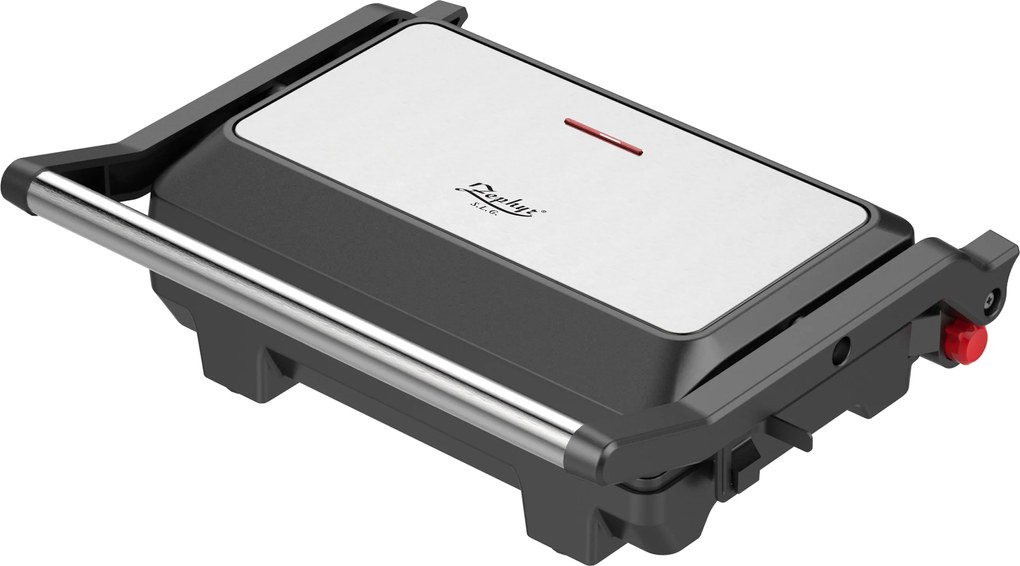 Грил преса Zephyr ZP 1442 PMM 1000W, мраморно незалепващо покритие,регулиране на височина, GS Стандарт