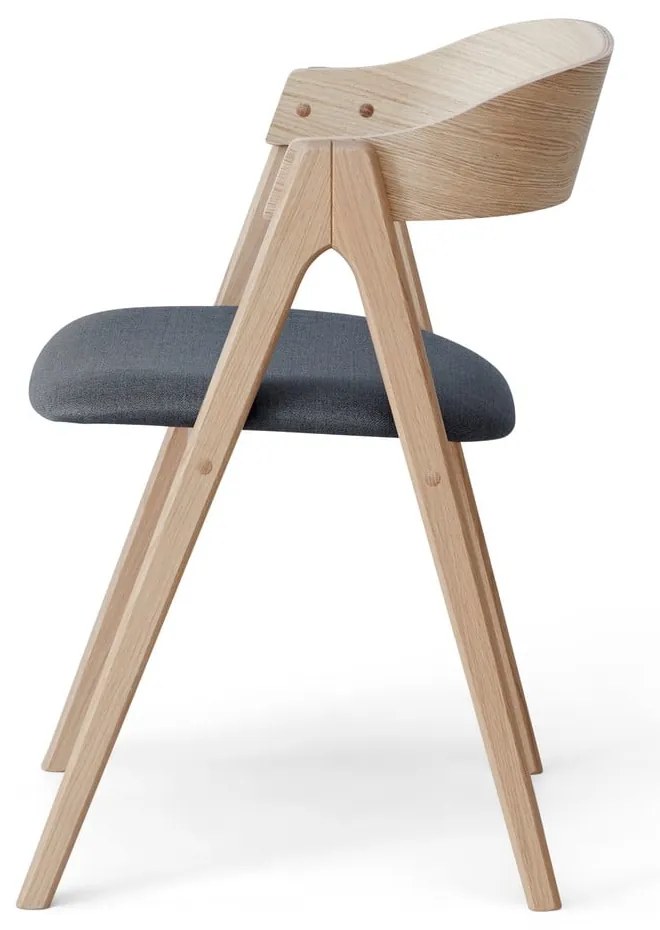 Трапезен стол от дъб със сива седалка Findahl от Hammel Mette - Hammel Furniture