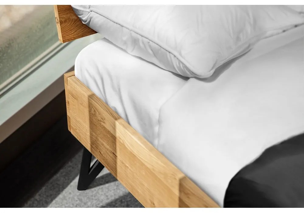 Дъбово двойно легло 200x200 cm Golo 2 - The Beds