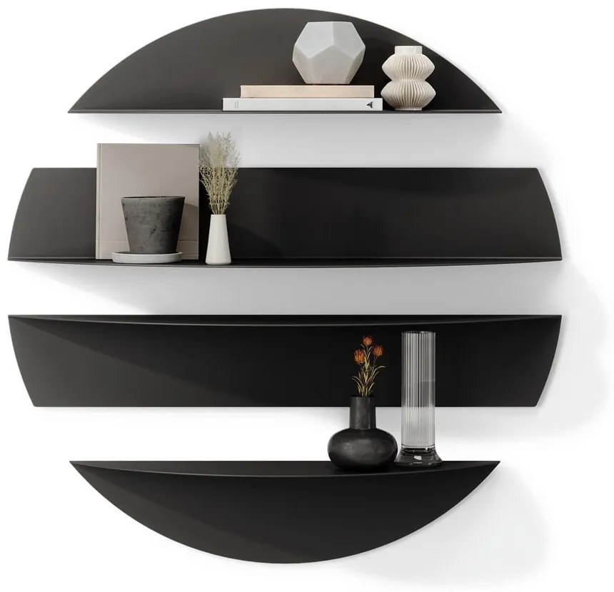 Черни метални рафтове в комплект от 4 броя 76 cm Solis - Umbra