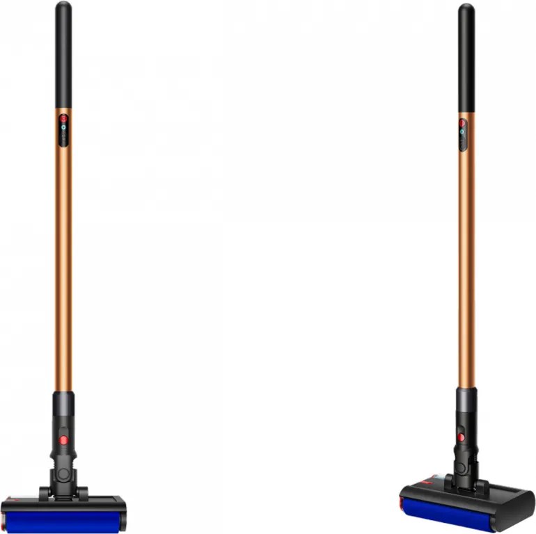 Уред за мокро почистване Dyson PencilWash WR04 637239-01, 300/340 мл, 30 мин, 100 м2, 2 режима, Самозадвижване, 170° наклон, LED, Черен/златист
