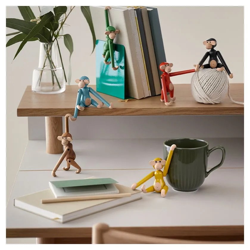 Статуя от масивно дърво (височина 9,5 cm) Monkey Mini – Kay Bojesen Denmark