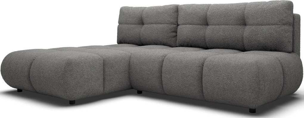 Ъглов Диван Лимо - Тъмно Сив - Ляв