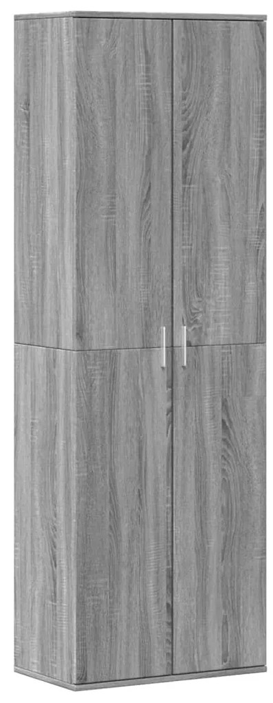3276670 vidaXL Висок шкаф, сив сонома, 60x35x180 см, инженерно дърво