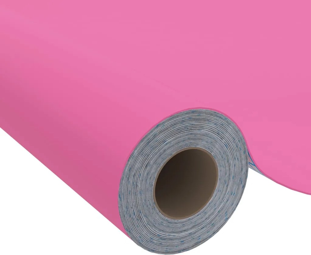 Самозалепващо фолио за мебели, розов гланц, 500х90 см, PVC