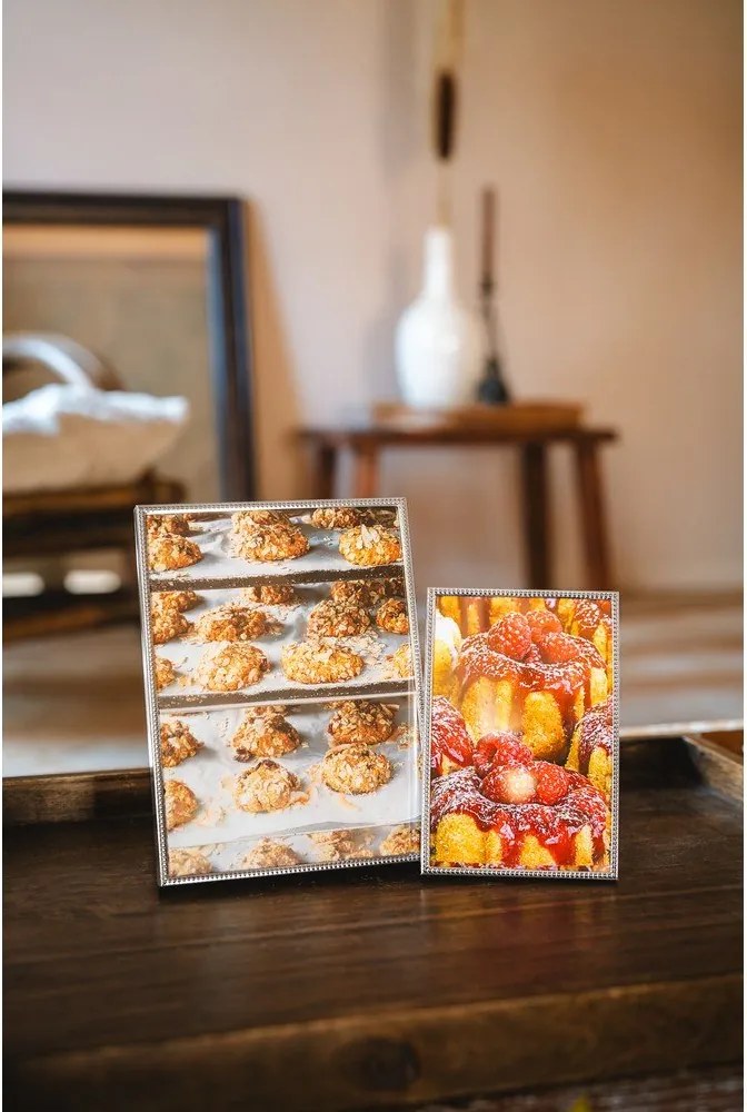 Метална стояща рамка в блестящо сребрист цвят 11x16 cm Sweet Memory Pearl – Zilverstad