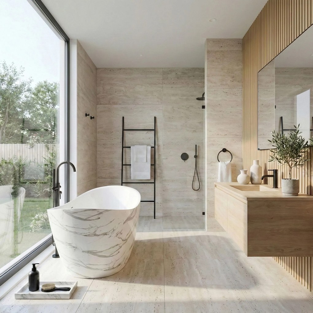 Свободностояща акрилна вана Ferrano Slim Nature 170