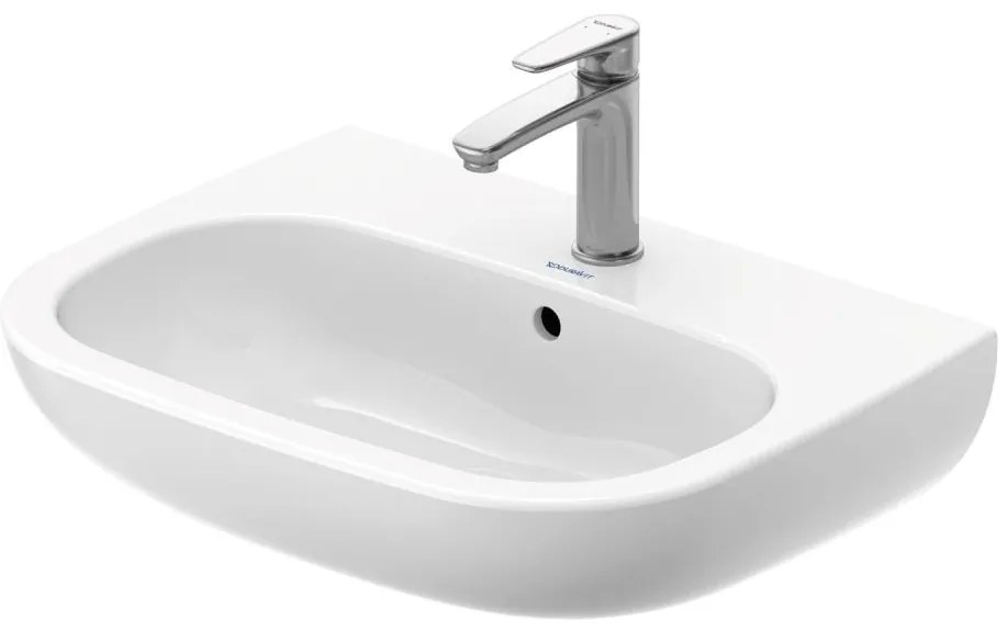 Duravit 23106000002 - Стенно монтирана мивка D-CODE 60x46 см керамика/бял гланц