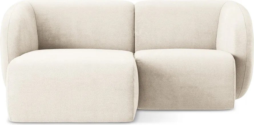 Бежов шенилов ъглов диван (ляв ъгъл) Lani – Makamii