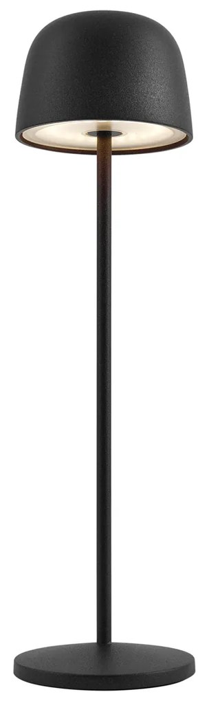 Настолна лампа черна вкл. LED акумулаторна със станция за зареждане IP65 - Raika