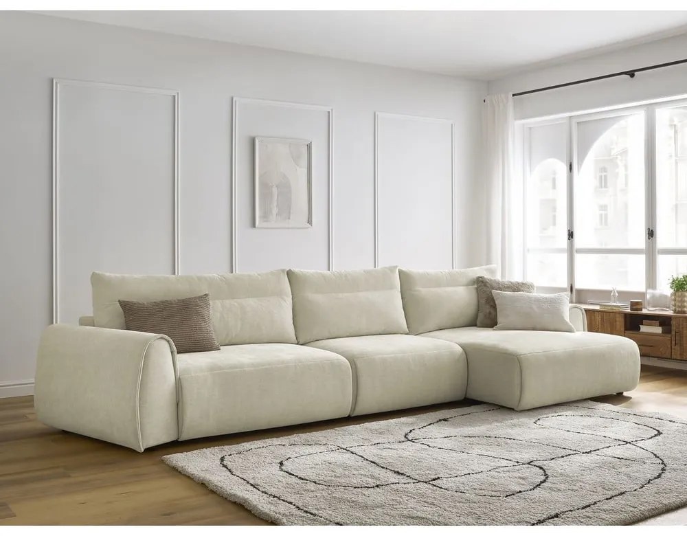 Бежов ъглов диван Aden – Bobochic Paris