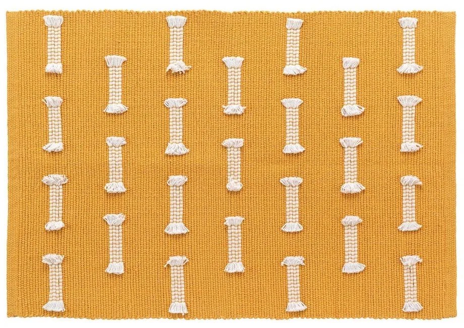 Жълта охра килим подходящ за пране 50x80 cm Juline – douceur d'intérieur