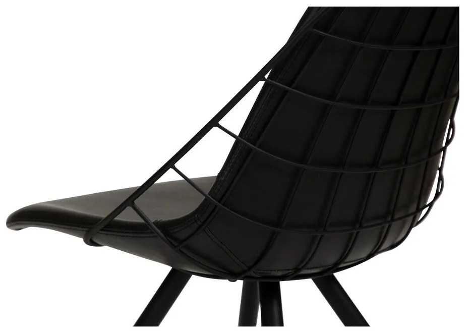 Стол за хранене от черна изкуствена кожа Sway - DAN-FORM Denmark