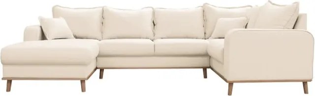 Кремав ъглов диван (ляв ъгъл) Beata - Ropez