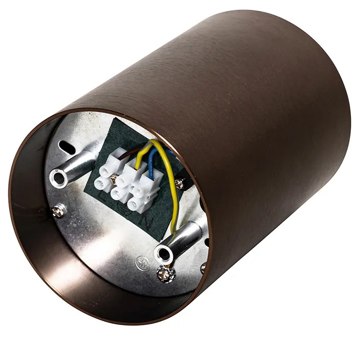 Модерен повърхностно монтиран прожектор тъмен бронз GU10 50mm - Deep