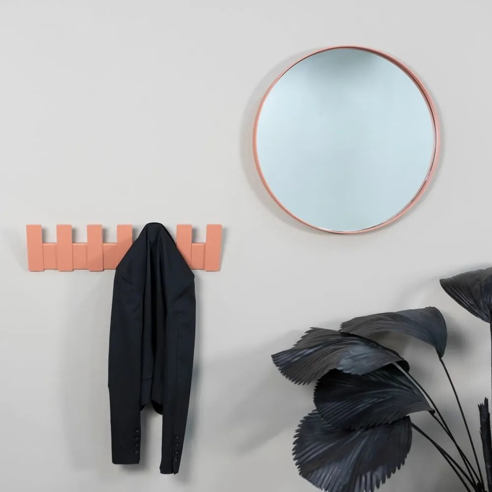 Метална стенна закачалка в цвят сьомга 64 cm Angle – Spinder Design