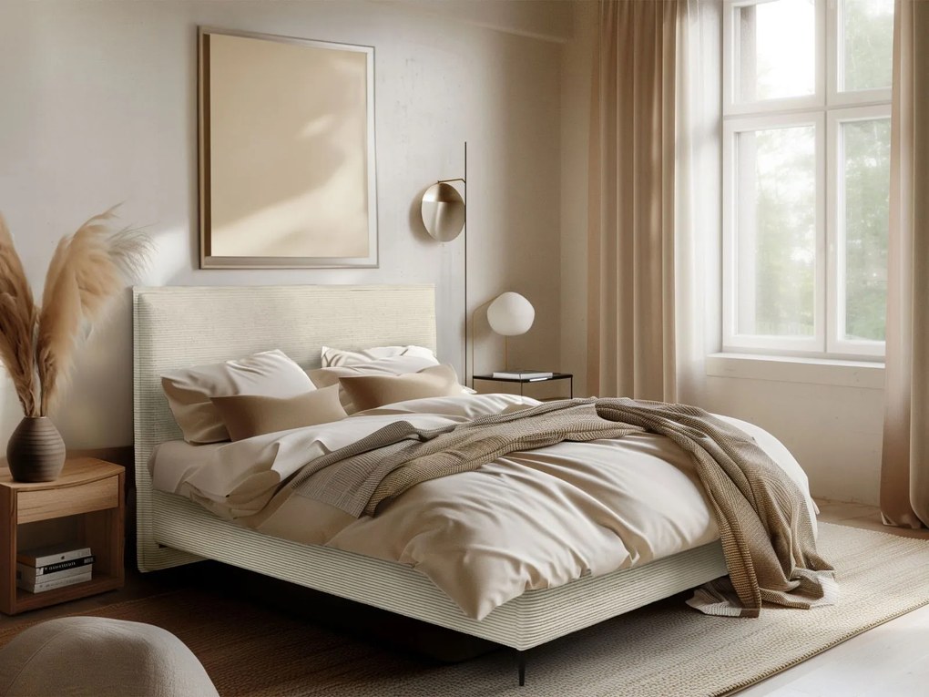 Тапицирано легло Puretta-Екрю-140 x 200