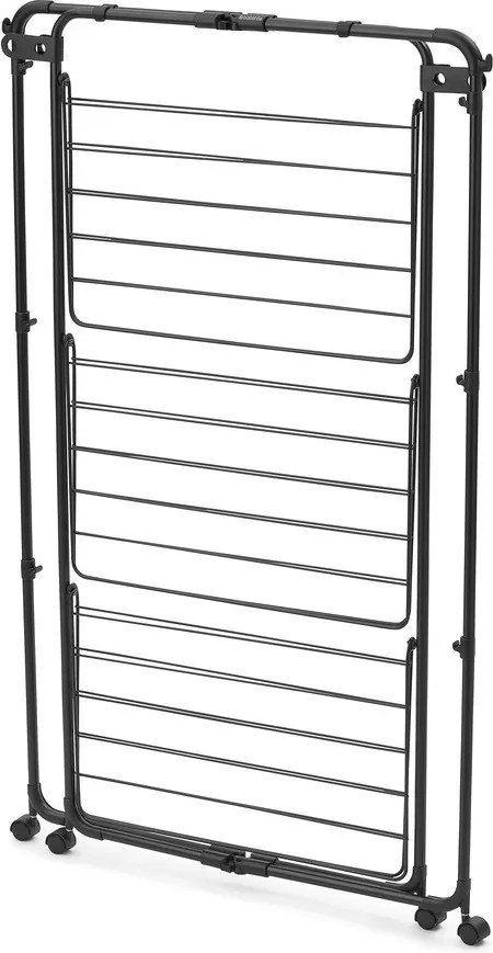 Матово черна сушилня за дрехи 23 m HangOn Tower – Brabantia