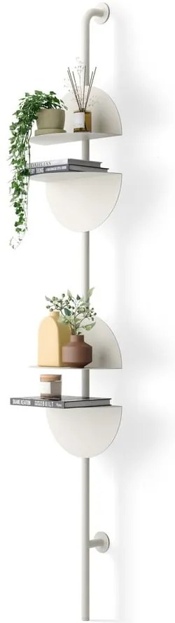 Метална модулна система за рафтове в матово бял цвят 27x203,5x35 cm Solis – Umbra