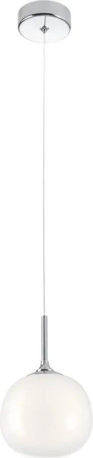 Redo 01-2081 - Полилей на кабел KIWI 1xG9/40W/230V Ø 12 см лъскав хром/бял