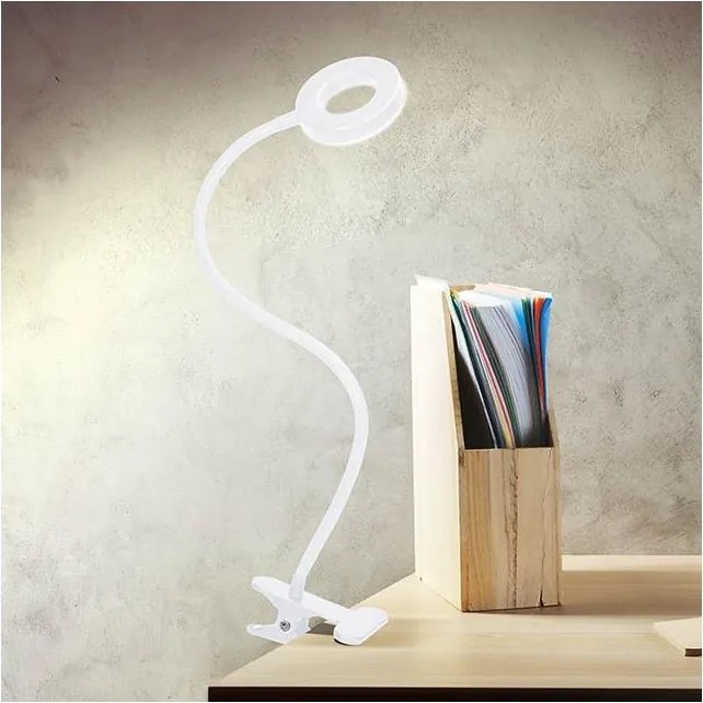 Brilagi - димируема LED лампа с щипка ORBELA LED/8W/5V 3000/4000/5000K бяла