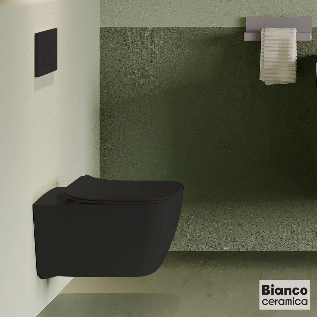 Κρεμαστή λεκάνη Bianco Ceramica Mizo -Leuko