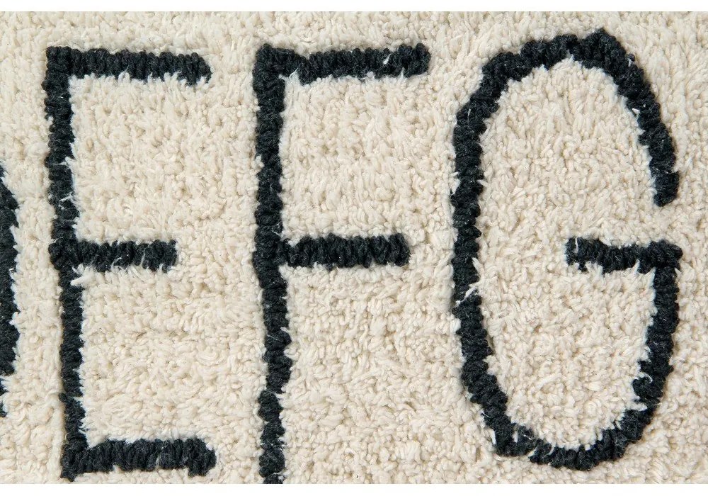 Кремав детски пуф ABC – Lorena Canals