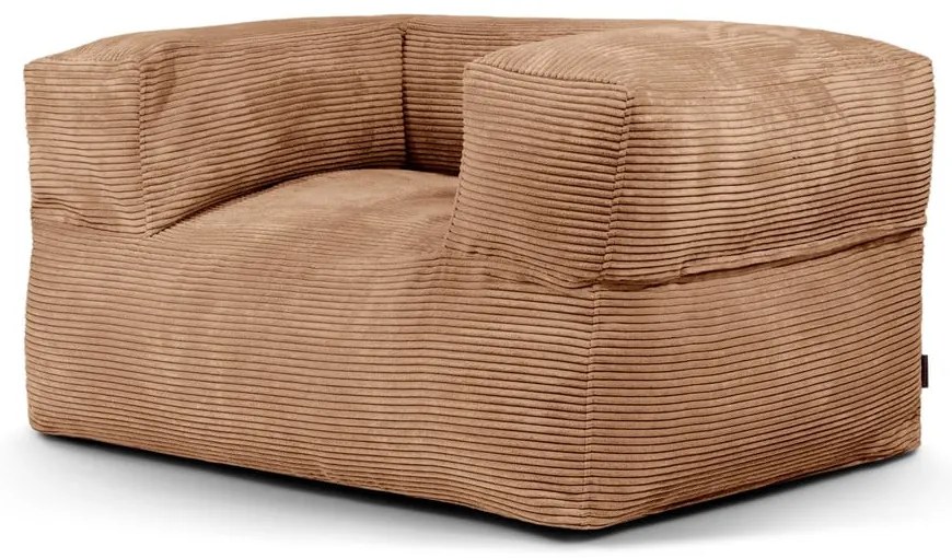 Кафяв пуф от рипсено кадифе MooG – SLOWDOWN